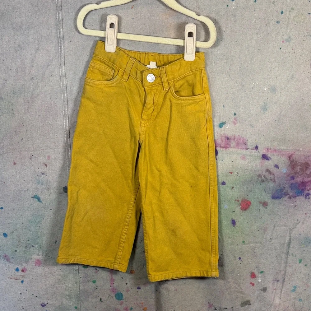 Sezane Yellow Kids pants - Picture 1 of 4